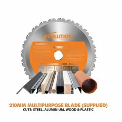 Best Sale 👏 Evolution R210CMS 210mm Multi-Purpose Compound Mitre Saw 1200W 240V 💯 -HiKOKI Shop 2 92673.1663684302