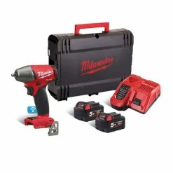 Coupon 💯 Milwaukee M18 ONEIWF38-502X One-Key Fuel 3/8" Impact 🔧 Wrench With 2x 5.0Ah Batteries 🛒