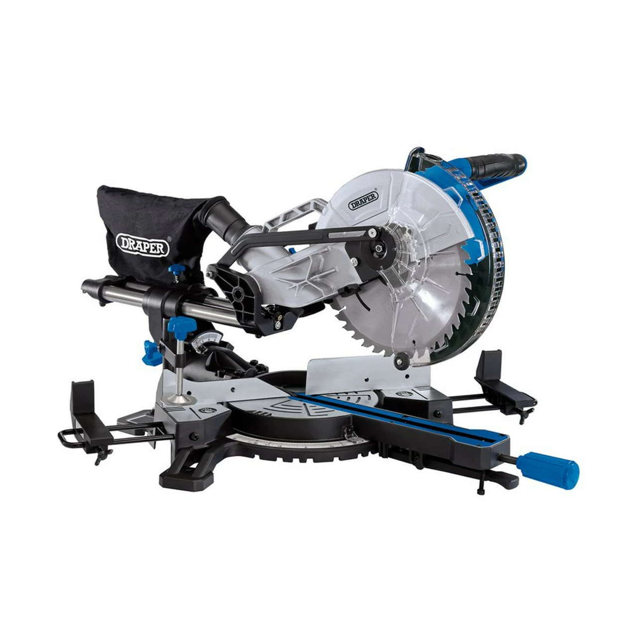 Budget 🔥 Draper 90170 255mm Sliding Compound Mitre Saw 1800W 230V 🎉