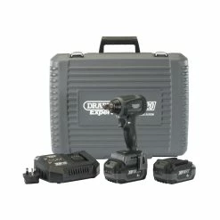 Brand new ⌛ Draper 98962 XP20 20V Brushless 300Nm 1/2" Impact 🔧 Wrench With 2x 4.0Ah Batteries 👍