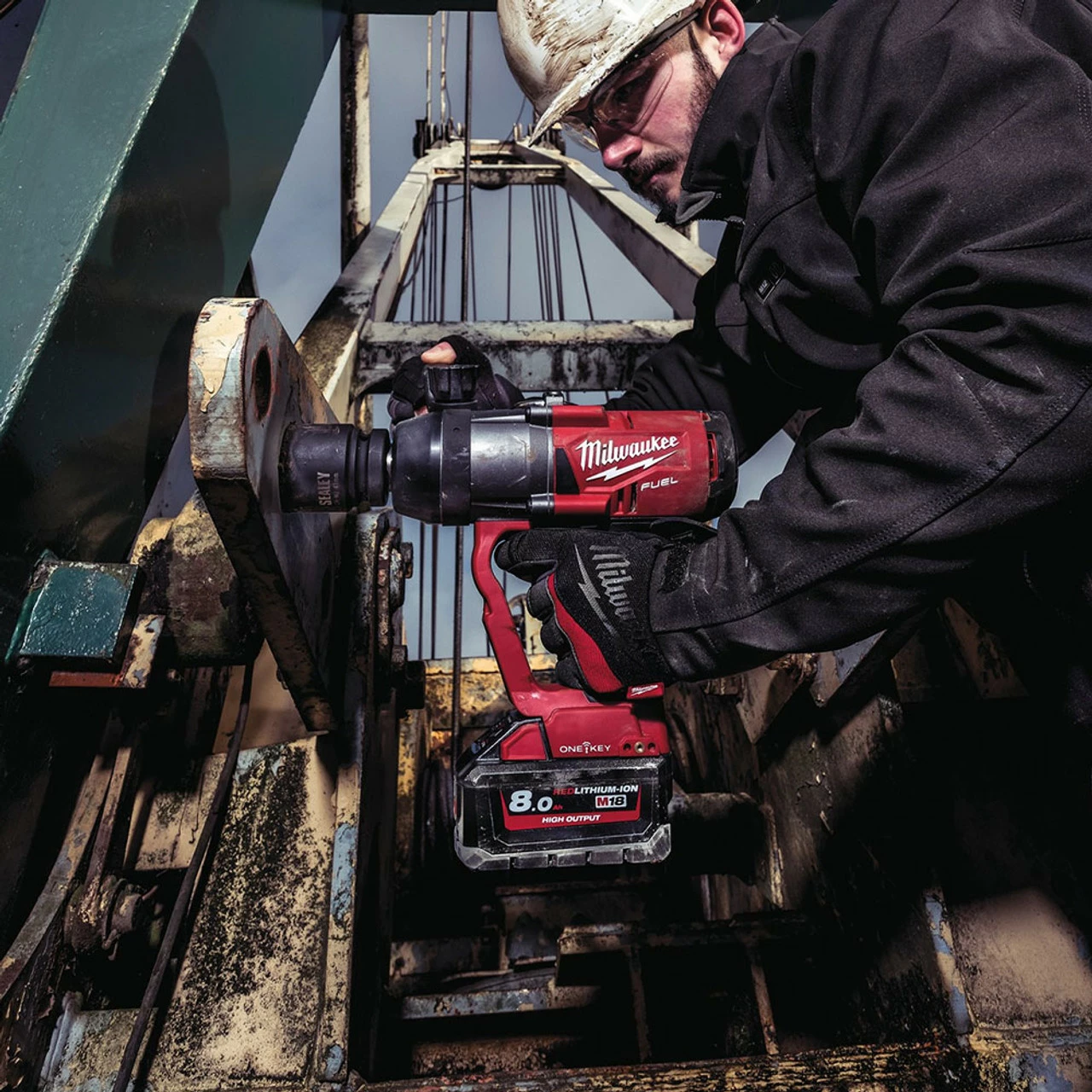 New ๐ Milwaukee M18 ONEFHIWF1-802X 18V Fuel One-Key 1" High Torque Impact ๐ง Wrench With 2x 8.0Ah Batteries ๐ - Image 14
