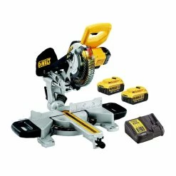 Hot Sale π DeWalt DCS365M2 18V XPS 184mm Mitre Saw With 2x 4.0Ah Batteries π