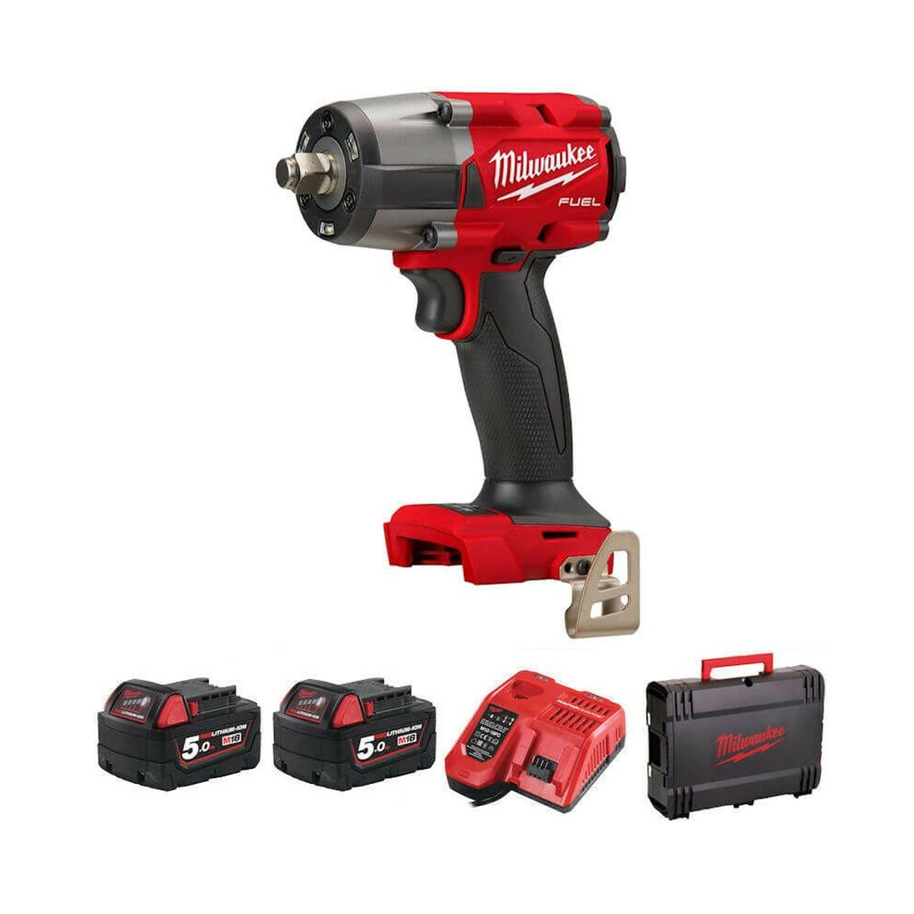 Best reviews of ๐ Milwaukee M18 FMTIW2F12-502X 18V FUEL 1/2" Mid-Torque Impact ๐ง Wrench With 2x 5.0Ah Batteries โญ - Image 2
