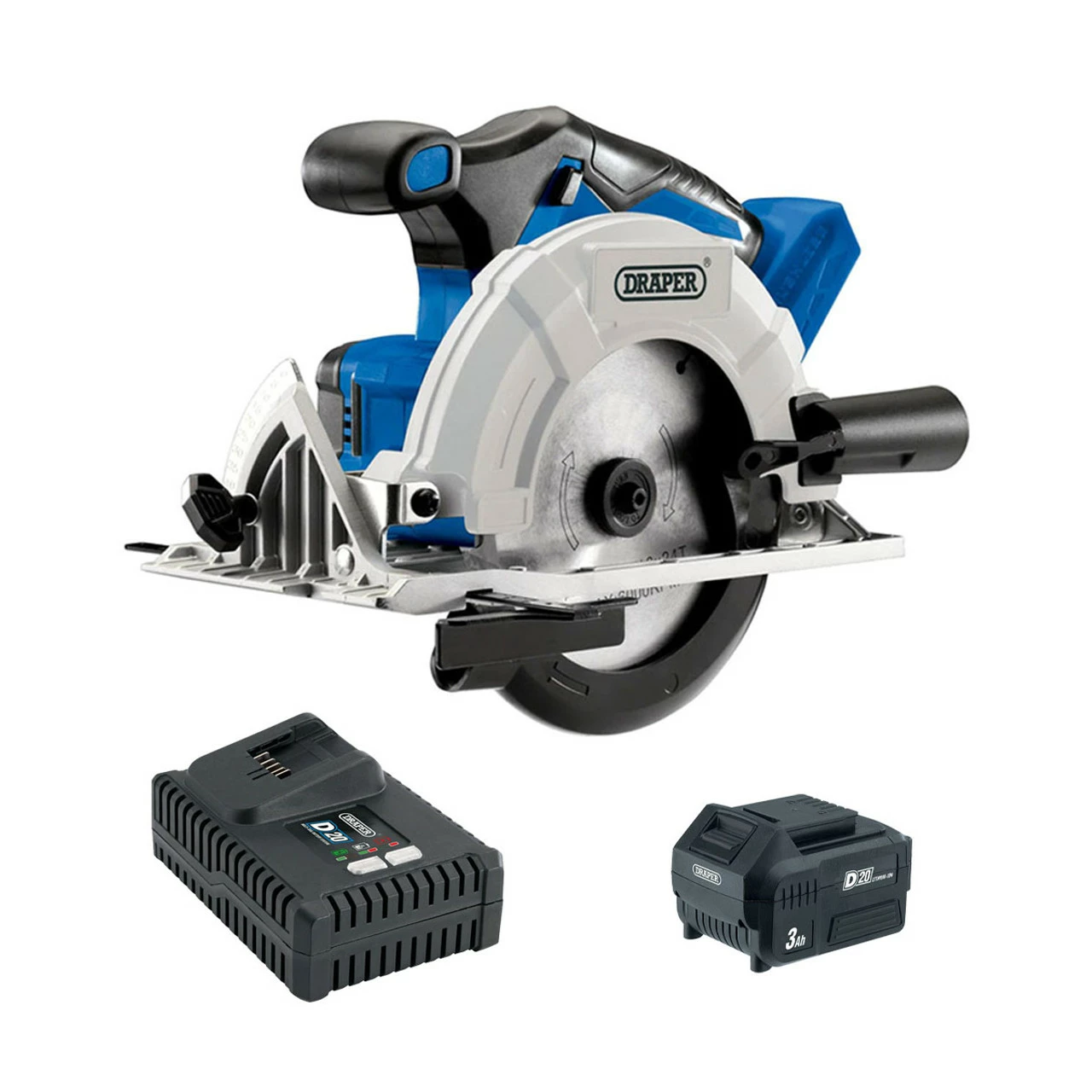 Best Pirce β Draper 00594 D20 20V 165mm Brushless Circular Saw With 1x 3.0Ah Battery π€©