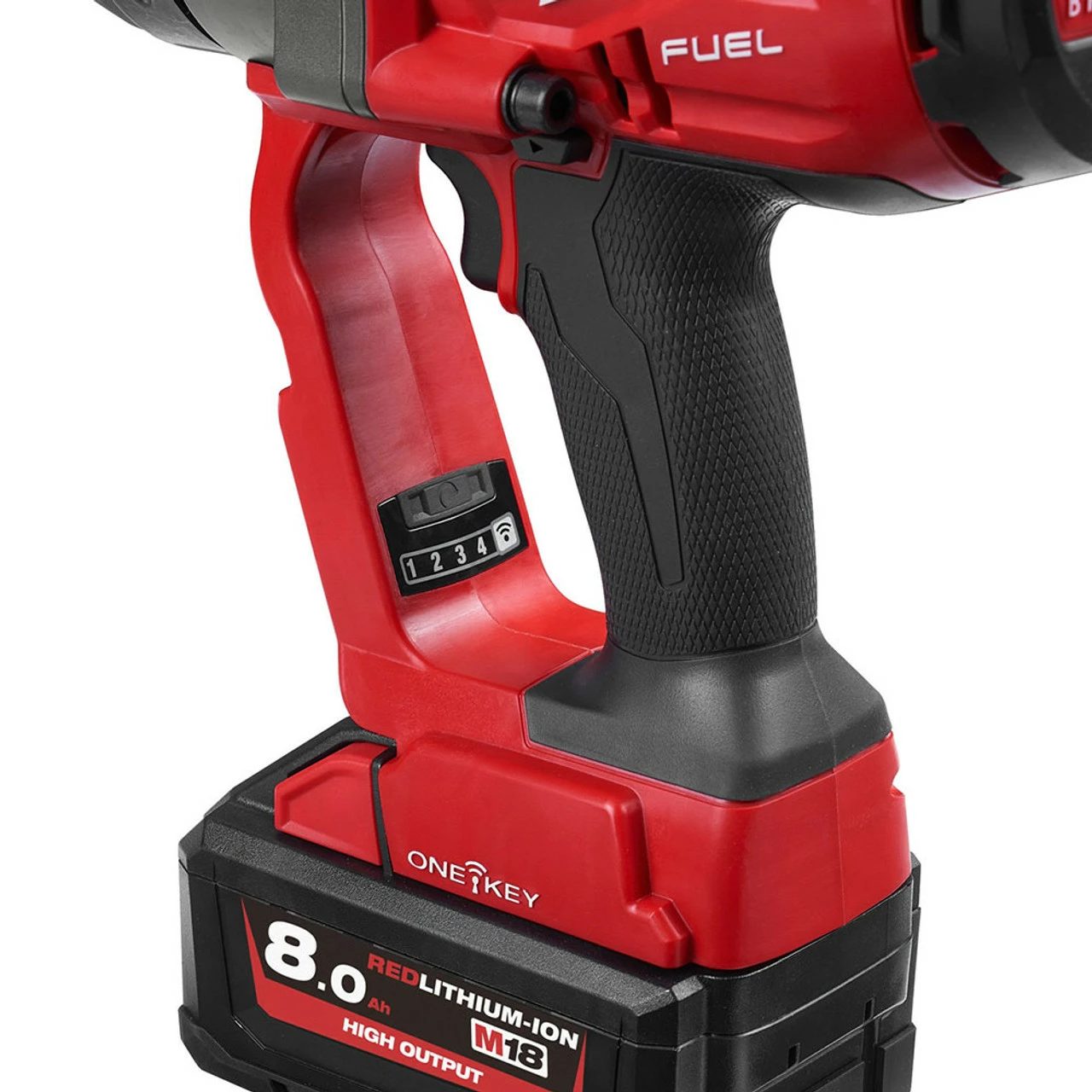 New ๐ Milwaukee M18 ONEFHIWF1-802X 18V Fuel One-Key 1" High Torque Impact ๐ง Wrench With 2x 8.0Ah Batteries ๐ - Image 12