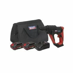 Hot Sale ⌛ Sealey CP20VSDSKIT Cordless 20V SDS Plus Rotary 🔨 Hammer Drill Kit With 2x Batteries ⌛