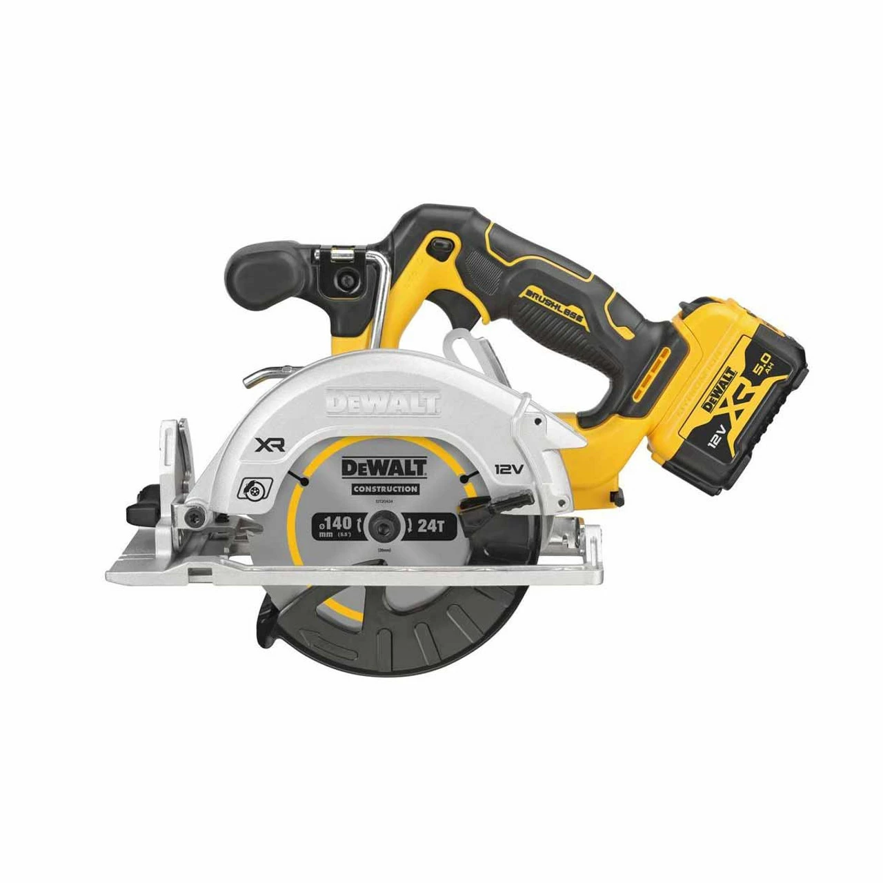 Best reviews of π₯° DeWalt DCS512P2 12V XR Brushless 140mm Circular Saw With 2x 5.0Ah Batteries β - Image 3