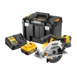 Budget ๐ DeWalt DCS565P2 18V XR 165mm Brushless Circular Saw With 2x 5.0Ah Batteries ๐