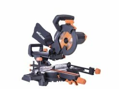 Flash Sale ❤️ Evolution R210SMS+ 210mm Pro Multi Material Sliding Mitre Saw 1500W 240V 👏