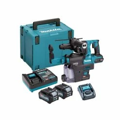 Flash Sale 😍 Makita HR004GD204 40V Max XGT SDS Plus Brushless Rotary 🔨 Hammer With 2x 2.5Ah Batteries ✔️