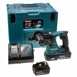 Cheapest ❤️ Makita DHR242RTJ 18V LXT 24mm SDS+ Plus Brushless Rotary 🔨 Hammer Drill With 2x 5.0Ah Batteries ✔️