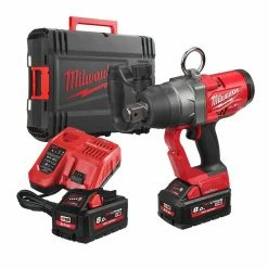 New 🎉 Milwaukee M18 ONEFHIWF1-802X 18V Fuel One-Key 1" High Torque Impact 🔧 Wrench With 2x 8.0Ah Batteries 😍