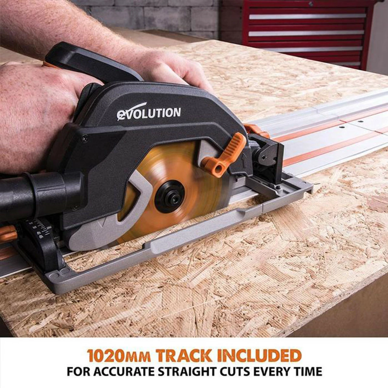 New 🤩 Evolution R185CCSX 185mm Circular Saw & Track 1600W 240V 😍 - Image 15