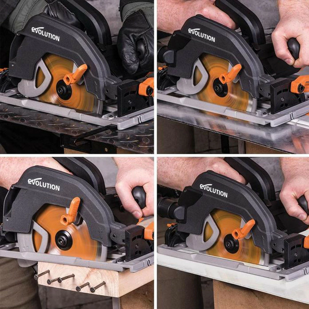 New 🤩 Evolution R185CCSX 185mm Circular Saw & Track 1600W 240V 😍 - Image 13