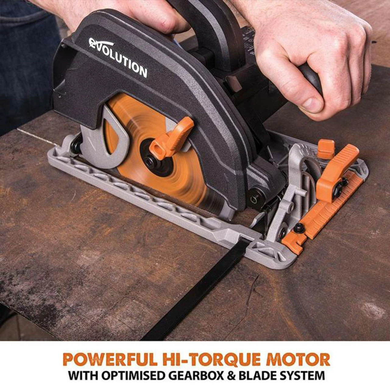 New 🤩 Evolution R185CCSX 185mm Circular Saw & Track 1600W 240V 😍 - Image 12