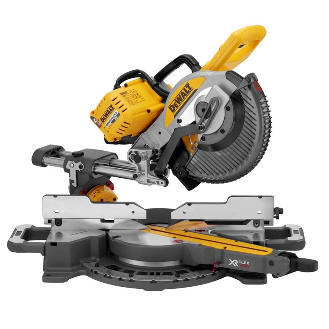 Flash Sale 🤩 DeWalt DCS727N 54V XR Flexvolt 250mm Double Bevel Slide Mitre Saw (Body Only) 😍